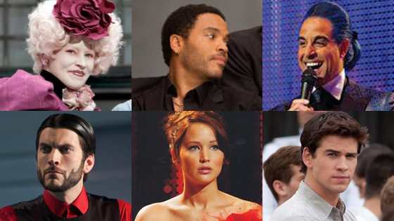 Elizabeth Banks, Lenny Kravitz, Stanley Tucci, Wes Bentley, Jennifer Lawrence, Liam Hemsworth Elizabeth Banks, Lenny Kravitz, Stanley Tucci, Wes Bentley, Jennifer Lawrence, Liam Hemsworth
